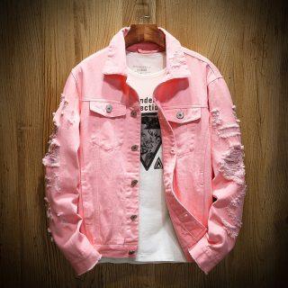 Men's denim jacket casual single breasted cardigan jacket